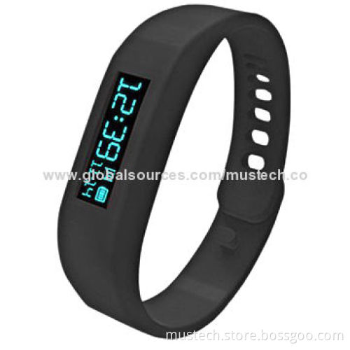 Comfortable Smart Silicone Bracelet with Sleep Monitoring, Calorie-burning Counter FunctionNew
